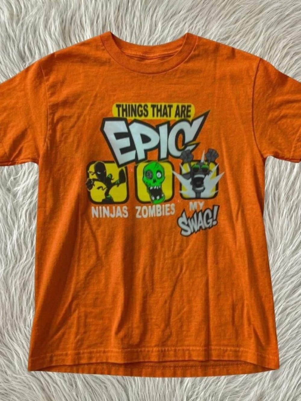 Gildan Orange Boys' Short Sleeve 'Things That Are Epic' Graphic Tee